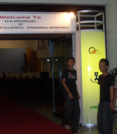 ICOMMET 2009 event at Graha ITS, Surabaya